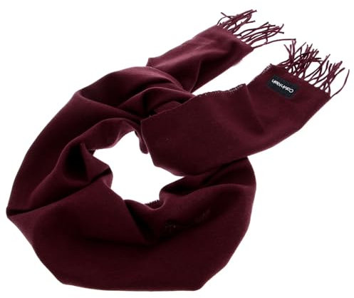 Calvin Klein Classic Wool Scarf Tawny Port