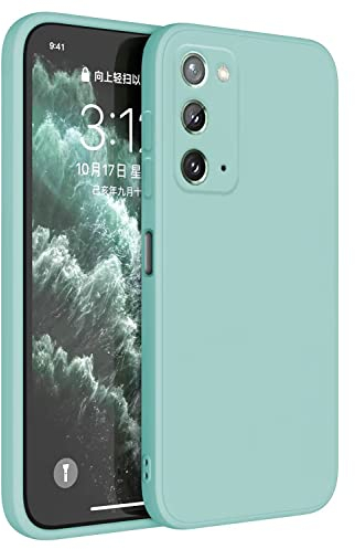 Topme Handyhülle Hülle Fur Samsung Galaxy Note20 (6.7 Inches) Case Schutzhülle, Hautschutz Aus TPU Silikonhülle - Helles Cyan