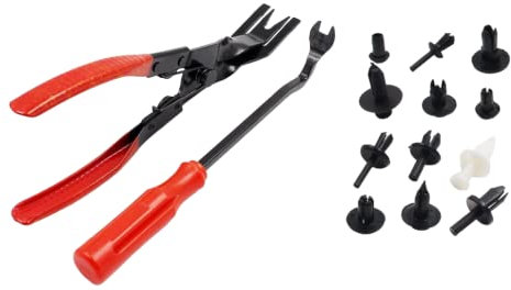 Trim Removal Pliers Clip Tool, Car Door Trim Upholstery, Tool Panel Interior, Fastener Rivet Remover Plastic Pry Set, Clip Car Trim Removal Tools Kit, Plier Door, Auto Door, Panel Dashboard, 2PCS