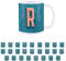 Purely Home Brewery Alphabet Letter R Mug - White Coffee Tea Present Personalised Initial Gift