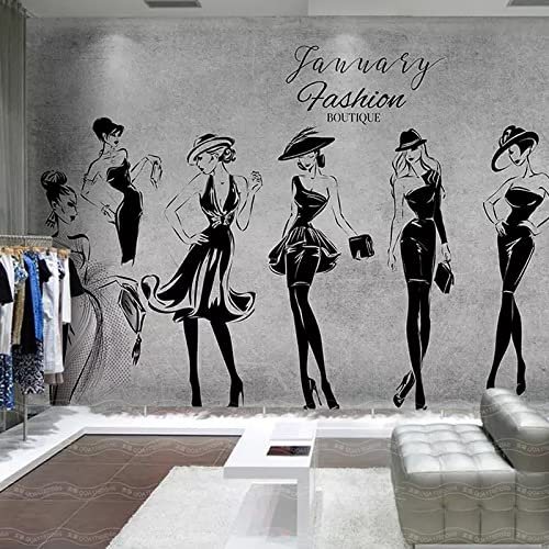 Kreative Persönlichkeit Tapete Damenmode High-End Hochzeitskleid Bekleidungsgeschäft Hintergrund Wand 8D Dekorative T 3d Tapete Wanddekoration fototapete wandbild Schlafzimmer Wohnzimmer-250cm×170cm