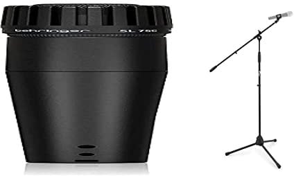 Behringer SL 75C Dynamic Cardioid Microphone & Tiger MCA68-BK Microphone Boom Stand, Mic Stand with Free Mic Clip - Black