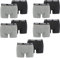 PUMA 10 er Pack Boxer Boxershorts Men Herren Unterhose Pant Unterwäsche, Farbe:691 - Dark Grey Melange/Black, Bekleidungsgröße:L