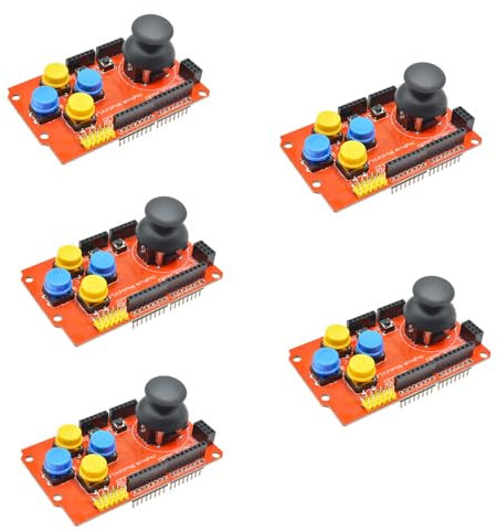 Lot de 5 cartes d'extension JoyStick Shield Game Rocker simulées clavier et souris avec poignée de jeu