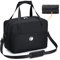 BAGZY Reisetasche Wizzair 40x30x20 Handgepäck, Faltbare Weekender Klein Sporttasche Taschen Koffer Tasche Wasserdicht Umhängetasche Kabine Handtaschen Hospital Bag, 25L Schwarz Nylon