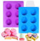 XANGNIER Juego de moldes de silicona para pasteles, molde plano cubierto de chocolate para galletas Oreo, dulces, postres de chocolate, 2 moldes de silicona y 1 raspador