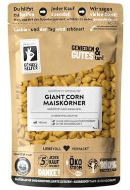 Bremer Gewürzhandel Giant Corn Maiskörner geröstet & gesalzen, gerösteter Mais, salziger Snack, vegan, 100g