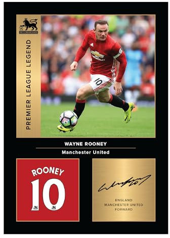 Icons Wall Art Wayne Rooney United Legends Signed A4 Printed Photo Picture Display Gift For Chelsea Fans Digitally Reproduced Signature Unframed