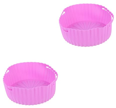 Cabilock 2pcs Non-Stick Silicone Pot Mat Air Fryer Silicone Pad Air Fryer Cooking Pot Liners for