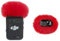 2 Pack Microphone Windscreen Compatible with DJI MIC 2/ OSMO POCKET 3 Microphone Furry Wind Muff (Not for DJI Mic 1)- Red