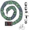 Catena antifurto per bicicletta con allarme da 110 dB, resistente alle intemperie e durevole, con 3 chiavi personalizzate, impermeabile IP65, volume regolabile, allarme per bicicletta, moto, bici e