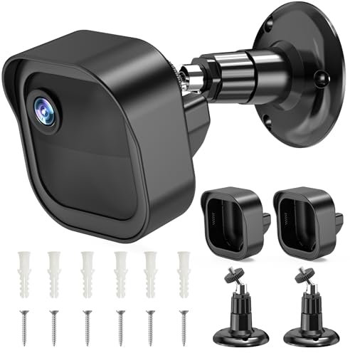 2-Pack New Blink Outdoor 4 Camera Mount, 360° Adjustable Security Mounting Bracket with Weatherproof Protective Cover Case, Blink Accessories for Blink Outdoor 4 (4th Gen) & (3rd Gen)