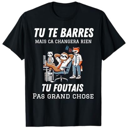 Idée Cadeau Départ Retraite Drole Départ Collègue de Travail T-Shirt
