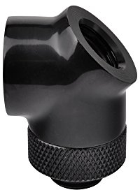 Thermaltake CL-W053-CU00BL-A Pacific G1/4 Adapter (45°/90° Winkel) Schwarz