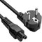 CLICK HELP Cavo di Alimentazione 1,8M per PC, Notebook, Computer Portatili, Stampanti Monitor, Schuko Angled a Presa Tripolare Trifoglio C5