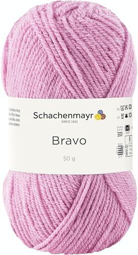 Schachenmayr Bravo 9801211-08343 lila-rosa Handstrickgarn, Häkelgarn