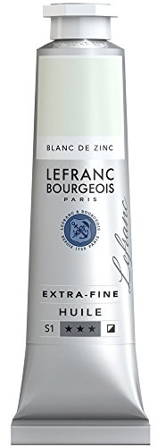 Lefranc Bourgeois Extra-Fine Oil Paint, Artists Quality, Zinc White, 40ml Tube