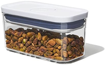 OXO Good Grips POP-Behälter – luftdichte, stapelbare Aufbewahrungsbox mit Deckel für Lebensmittel – 0,4 l für Backpulver und mehr, Weiß