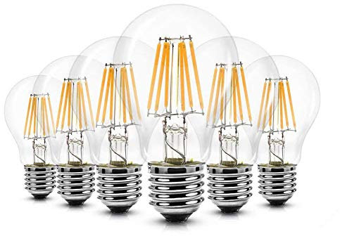 6er Pack LED Lampe E27 Glühbirne 6W Nicht Dimmbare Lampe, iGOKU Filament E27 led Glühfaden Warmweiß Leuchte Led Birne, 680 Lumen 2700K 360°Abstrahlwinkel LED Birne 60W Entspricht Edison Lampe