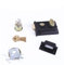 Standard Vintage Deadlocking Night Latch with Knob Handle Rim Door Lock Bathroom Latch External Door Lock 3 Keys for Home Bedroom