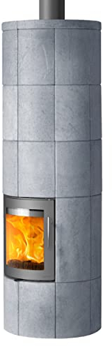 Lotus LO-639 M3 Kaminofen Grau/Speckstein, Rauchabgang oben/A+
