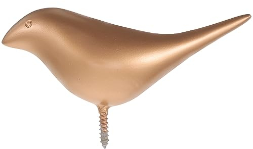 Cabilock Vogel Kleiderhaken Kunstharz Vogel Haken Golden Wand Dekoration Mantelhaken Garderobenhaken für Kleider Tür Wand Badzimmer Wohnzimmer Schlafzimmer