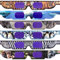 Set Tierbrillen mit Holo-Effekt! 12x HoloSpex 3D Brille aus Pappe: Fledermaus, Schmetterling, Krokodil, Delfin, Elefant, Giraffe, Pinguin, AFFE, Hai, T-Rex (Dinosaurier), Tiger, Zebra