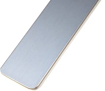 IHC Plinthe d'angle 38 mm 60 cm en acier inoxydable pour plan de travail de cuisine sans trous à gauche