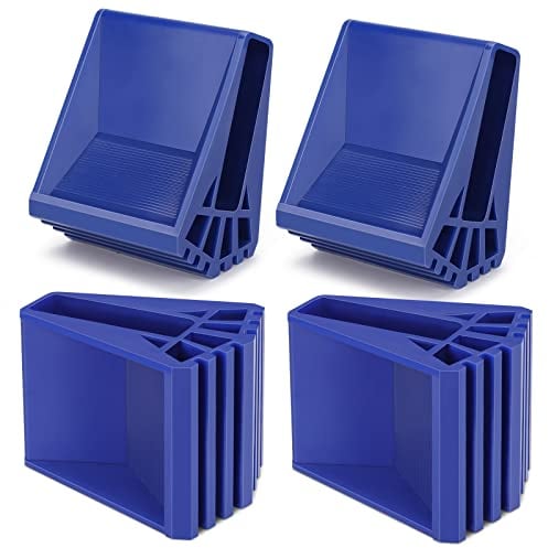 Pieds D'échelle 4 Pièce Non Glissante Pieds de Sécurité de L'échelle Protections de Pieds D'échelle en Caoutchouc pour Échelles Télescopiques(Bleu)