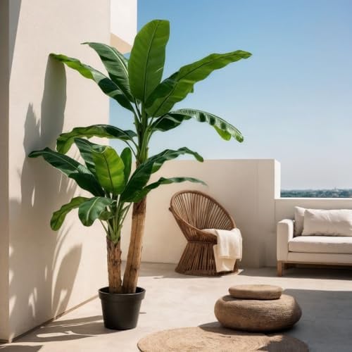 CATRAL Planta Artificial Platanera para Interior y Exterior 180 cm | Producto Nortene Para Jardín, Terraza Y Exterior, Resistente Y Duradero Para Uso Exterior Continuado. Fácil Instalación