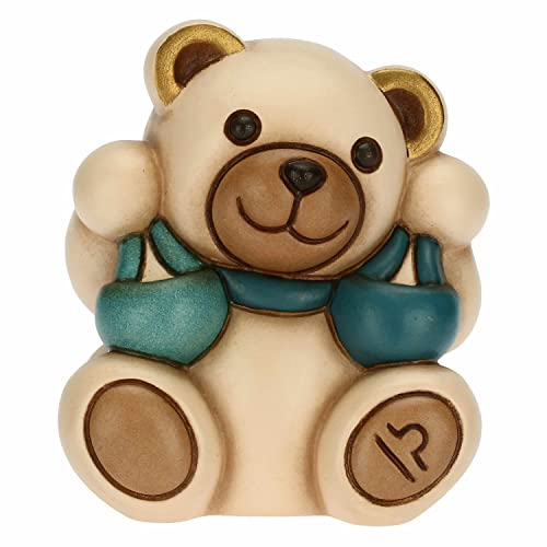 THUN - Soprammobile Teddy Stars, Segno Zodiacale Bilancia - Icone, Teddy Stars - Ceramica - 6,4x5,5x7,1 cm h