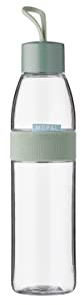 Mepal - Wasserflasche Ellipse - Wiederverwendbare Trinkflasche - Auslaufsichere - Geeignet für kohlensäurehaltige Getränke - BPA-frei - 700 ml - Nordic sage