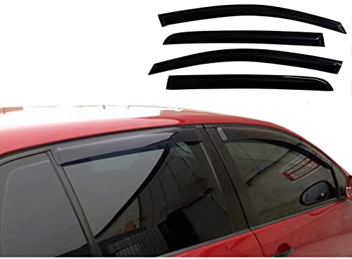 AMPACO Autofenster Windabweiser Visier für VW Golf 4 Mk4 1997-2003, Vorn und Hinten Regenabweiser Autofenster Regenschutz Seitenscheiben Fenster Vent Visiere Abweiser