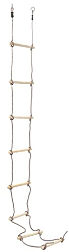 INLIFE 91803 - Escalera de cuerda para niños (madera, 290 cm, 1,51 kg)