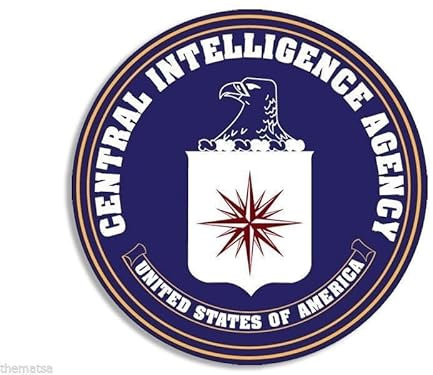 WildeBabsKLBT 12 cm Hochwertiger Autoaufkleber Sticker Aufkleber Selbstklebende Folie Central Intelligence Agency CIA F2501