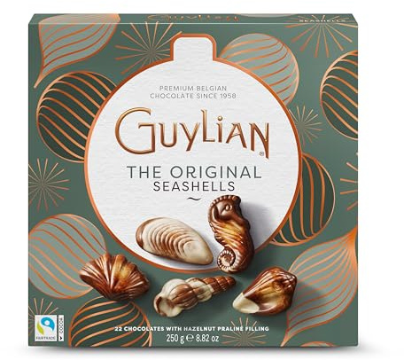 GuyLian Seashell Pralines with Hazelnut Nougat Christmas Edition 250g
