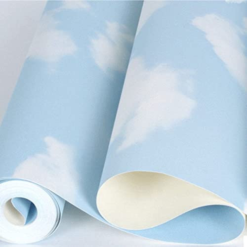 Tapete Blauer Himmel Und Weiße Wolken Tapete Wanddekoration Nicht Selbstklebende Pvc-Tapete