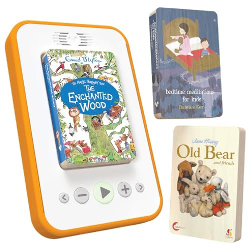 voxblock Kids Audio Book Player | Wifi-Free, Screen-Free & Portable | Bedtime Starter Pack - inc Old Bear and Friends + 2 More Kids Audio Books