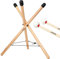 Sela SE 199 Handpan Ständer Medium Percussions Stand Buchenholz + keepdrum Schlägel 1 Paar