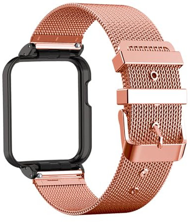 Métal Bracelets pour Xiaomi Redmi Watch 2 Lite Bracelet de Montre, Milanais Maille Femme et Homme avec Fermoir Réglable en Acier Inoxydable Bande de Rechange avec Xiaomi Redmi Watch 2 Lite Sangle (1)