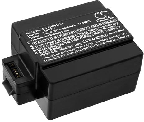 Ersatz Akku für Philips CRP777, CRP777/01, CRP781, FC9910/01/A, Homerun FC9910, Homerun FC9910/01/B PN:Philips CRP777 5200mAh / 74.88Wh