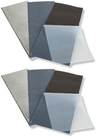 VABER PLAKKA EVO - 6 Tappeti Fonoassorbente Auto, vano camper, casa - Fogli in Alluminio Adesivo Isolamento Acustico - Antivibrante, Insonorizzante - Smorzamento Acustico - 100mm x 250mm