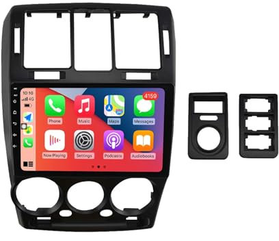 HYNMSM Radio estéreo para automóvil Android 12 de doble DIN con pantalla táctil de 9 pulgadas para Hyun-dai GETZ 2002-2011 con Carplay, navegación GPS, cámara de respaldo AHD, controles en el volante