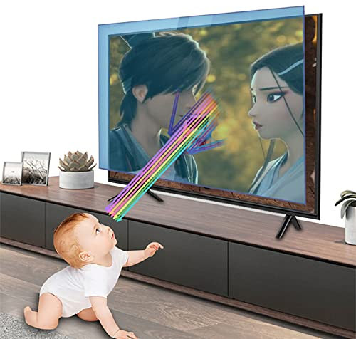KELUNIS Protecteur D'éCran TV Mat Anti LumièRe Bleue Film Anti Rayures Anti LumièRe Bleue Protecteur D'éCran Antireflet pour TV LCD LED 4k OLED,75in 1645x931mm