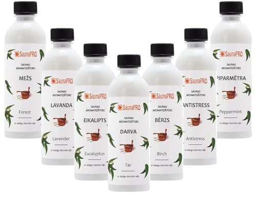 Saunaaufguss Set Saunaduft Set mit 7 x 500ml Flaschen