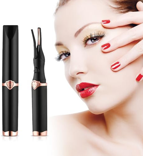 Beheizbare Wimpernzange, Elektrische Wimpernzange mit 3 Temperaturmodi Wimperncurler Beheizt USB, Wimpernformer Beheizbar für Alle Wimpern