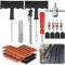 Celepoir 37 Pezzi Kit Riparazione Pneumatici Auto, Kit Riparazione Gomme Auto, Ripara Gomme Autos Set con Manometro, Ripara Gommes Set per Biciclette, Moto, Fuoristrada, Trattori, Camion, SUV