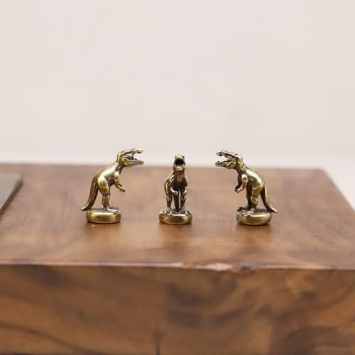 Hinge Head T-Rex, Hinge Decorative Topper, Miniature Magnetic Figurine Door Decor, Whimsical Quirky Home Decor, Animal Lover Gift, Cute T-Rex Decor (3 per Set)