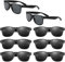 TownTop 8 Stück Sonnenbrillen Set – Retro Vintage Sonnenbrillen im Set, Sonnenbrille Schwarz, Polarisiert, Günstig & Stilvoll für Frauen & Männer