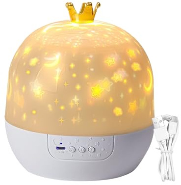 Sternenhimmel Lampe - Beruhigende Lampe Musikprojektoren, Sanfte Einschlafhilfe Deckenprojektor, Nachtlichter, Entspannende Nachtlampen für Kinderzimmer Schlafenszeit Baby Kleinkind Schlafzimmer Dekor